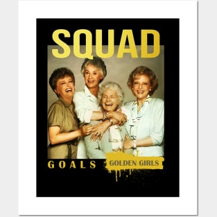 golden girls squad retro Posters and Art